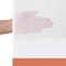 Americanflat 72x75 Hookless Shower Curtain - Abstract Pink Green Orange Shower Curtain with Sheer Panel, Snap-In Liner, and Grommets - 100% Polyester